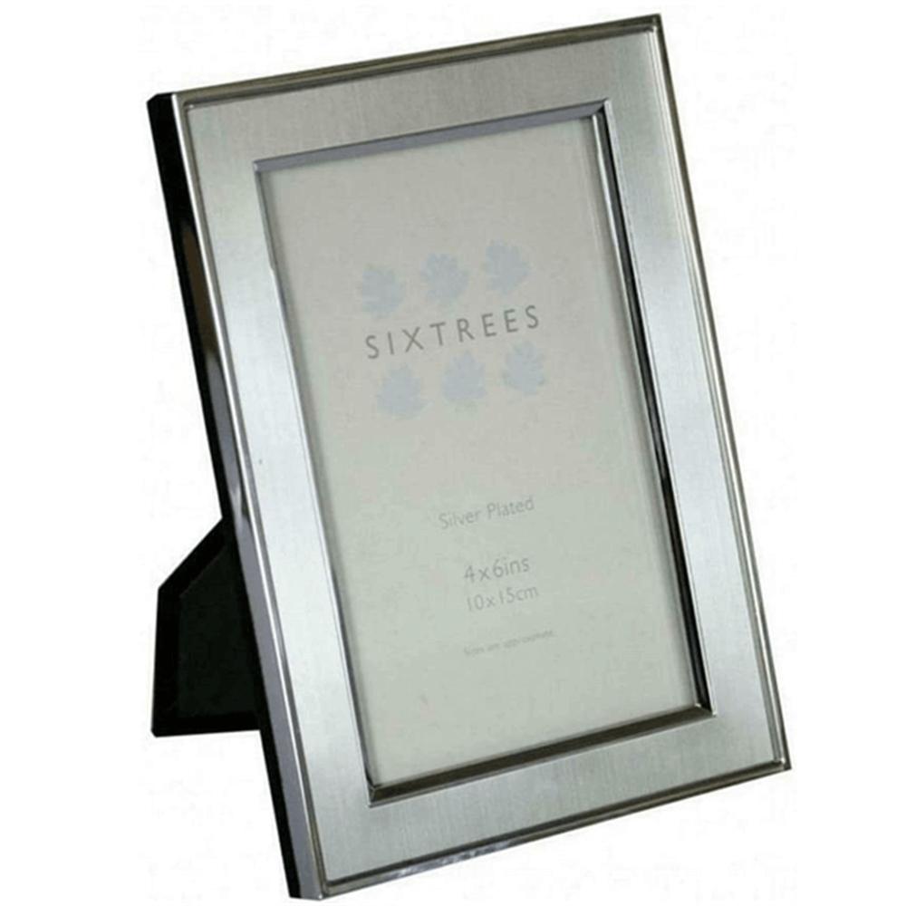 Sixtrees 6x8 Pewter Silver Plated Photo Frame